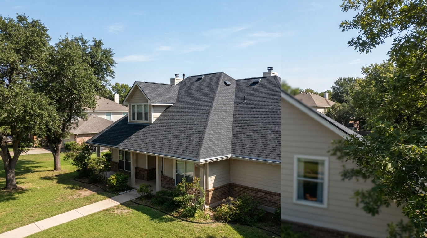 Residential roof installation project