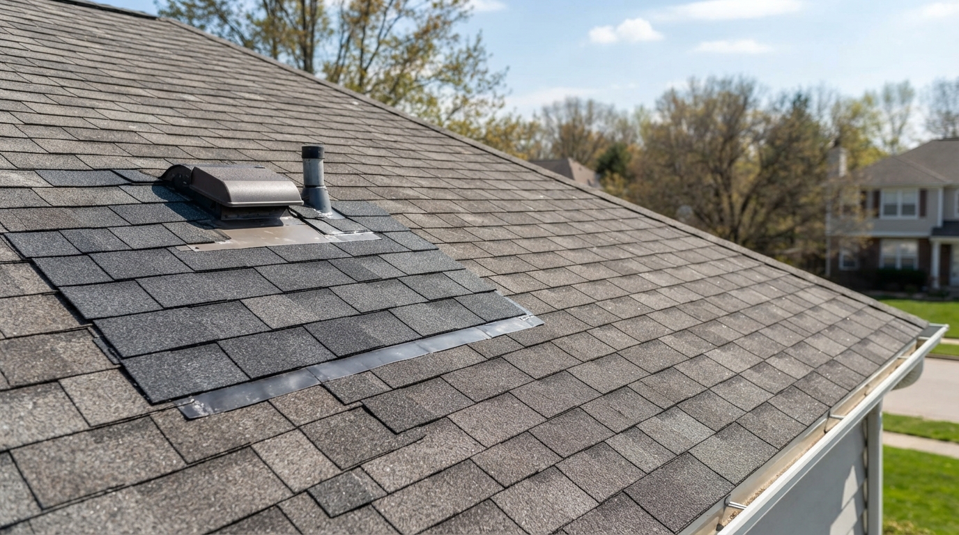 Roofing installation project