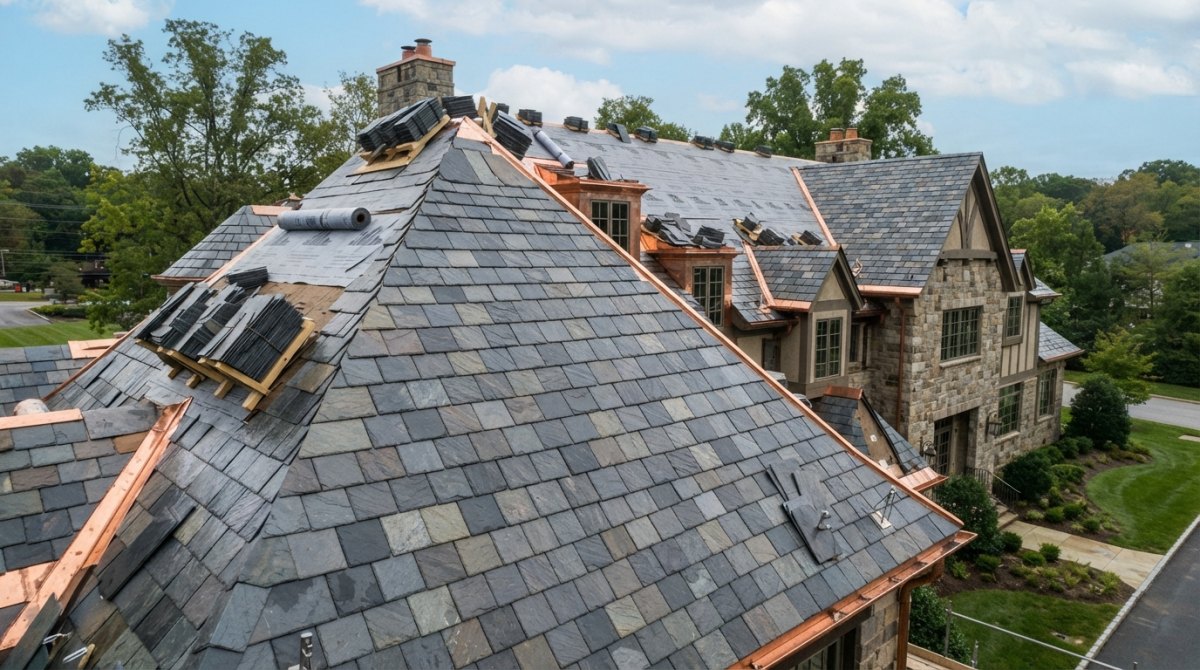 A commercial roof that complements the building