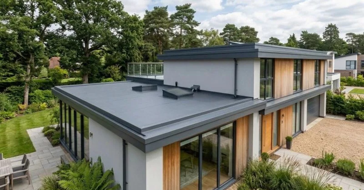 Roof installation project