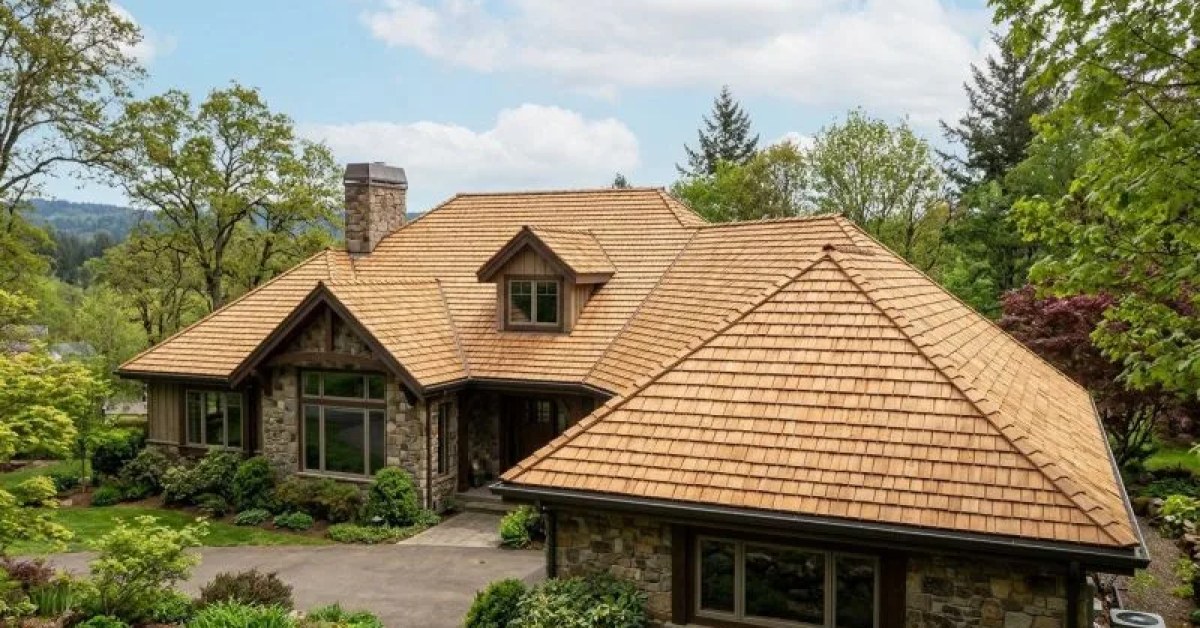 Professional roofing installation project